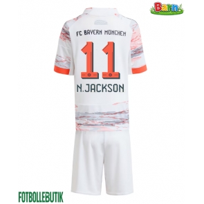 Bayern Munich Nicolas Jackson #11 Bortaställ Barn 2025-26 Kortärmad (+ Korta byxor)